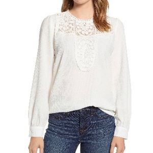 Halogen - Crochet Detailed Blouse - Size L